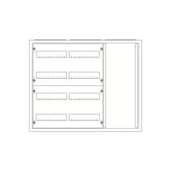  ARMOIRE TYPE A IP43 4XRANGEES 