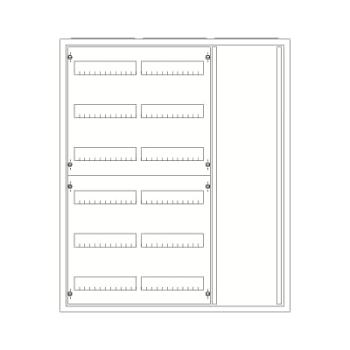  ARMOIRE TYPE A IP43 6XRANGEES 