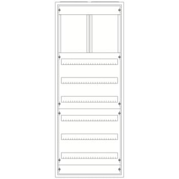  ARMOIRE TYPE A IP43 8XRANGEES 