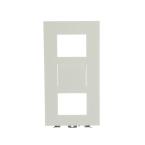  PLATINE 1/3 AUDIO/VIDO BLANC 