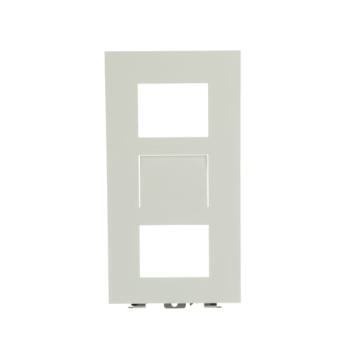  PLATINE 1/3 AUDIO/VIDO BLANC 