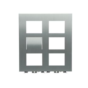  PLATINE 2/3 AUDIO/VIDO ALUMINI 