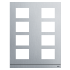  PLATINE 2/4 AUDIO ALUMINIUM 