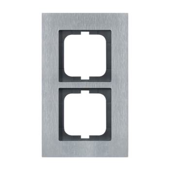  CADRE 2 POUSSOIRS ACIER INOX, 