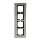  CADRE 4 POUSSOIRS ACIER INOX, 