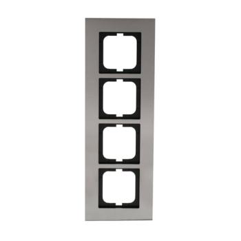  CADRE 4 POUSSOIRS ACIER INOX, 