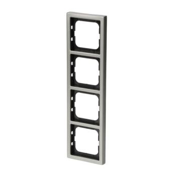  CADRE 4 POUSSOIRS ACIER INOX, 