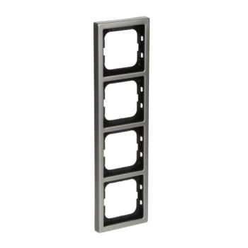  CADRE 4 POUSSOIRS ACIER INOX, 