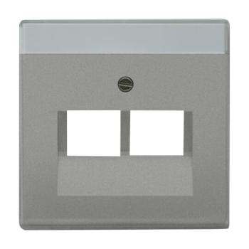  ENJO DOUBLE RJ45 SOLO GRIS 