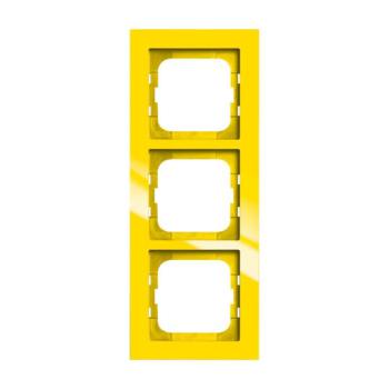  CADRE 3 POUSSOIRS JAUNE 