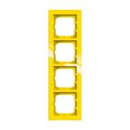  CADRE 4 POUSSOIRS JAUNE 