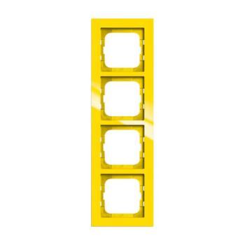  CADRE 4 POUSSOIRS JAUNE 