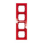  CADRE 4 POUSSOIRS ROUGE 