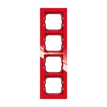  CADRE 4 POUSSOIRS ROUGE 