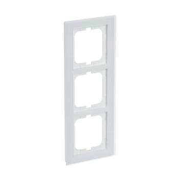  CADRE 4 MODULES BUSCH VERRE BL 