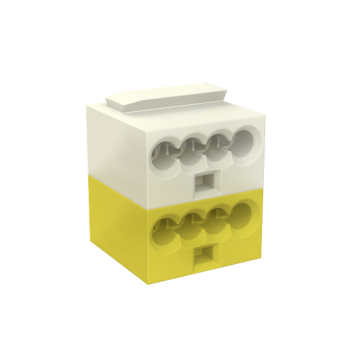  BORNIER DE CONNEXION BLANC/JAU 