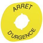  MA6-1028 ETIQUETTE ARRET D'URG 