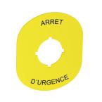  MA6-1103 ETIQUETTE ARRET D'URG 