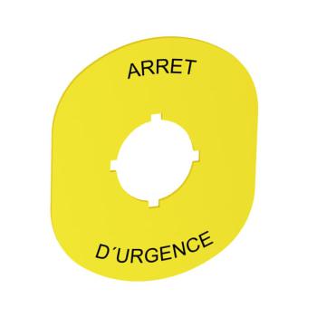  MA6-1103 ETIQUETTE ARRET D'URG 