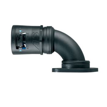  ATS16MM 90 ELBOW FLANGE BLA/BL 