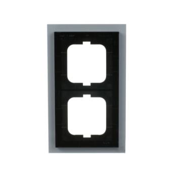  CADRE 2 POUSSOIRS VERRE BLANC, 