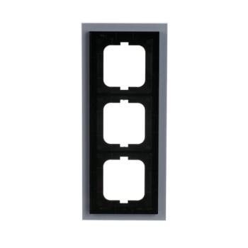  CADRE 3 POUSSOIRS VERRE BLANC, 