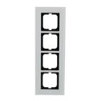  CADRE 4 POUSSOIRS VERRE BLANC, 