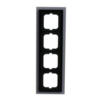  CADRE 4 POUSSOIRS VERRE BLANC, 