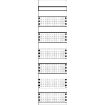  1MM2 PANNEAU MEDIAS 6 RANGEES 