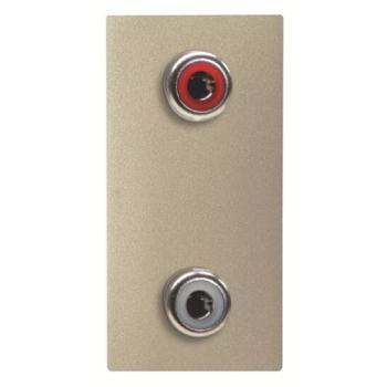  ZENIT 2X RCA - 1M - CHAMPAGNE 