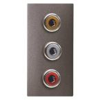  ZENIT 3X RCA - 1M - ANTHRACITE 