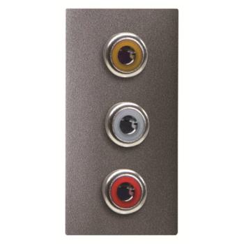  ZENIT 3X RCA - 1M - ANTHRACITE 