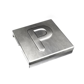  BAGUE INOX 316 CARACTERE [P] 