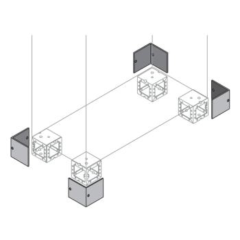  N.4 COUVRE POUR SOCLE CORNIRE 