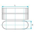  RACCORD FEMELLE OBLONG-350X100 