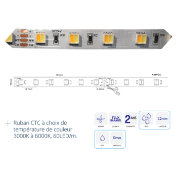  RUBAN 14W 24V CTC RLX 5M 