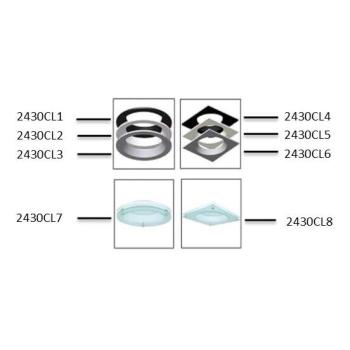  COLLERETTE CARREE GRISE 