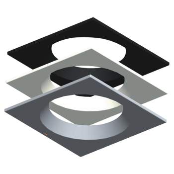  COLLERETTE CARREE GRISE 