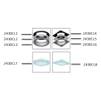  COLLERETTE CARREE AVEC VERRE 