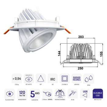  SAMBA 48W BLANC 4000K 