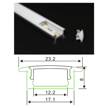  PROFIL SLIM ENCASTRE 