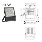  PROJECTEUR ROCK SYMETRIQUE 150 