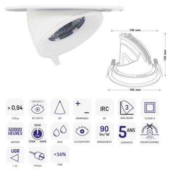  SAMBA 2 30W BLANC CTC ZIGBEE 