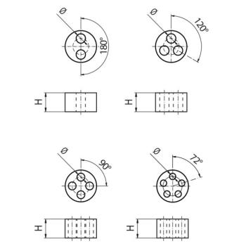  Bague multi trou IP68 
