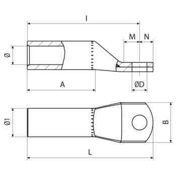  Cosse aluminium �tam� 