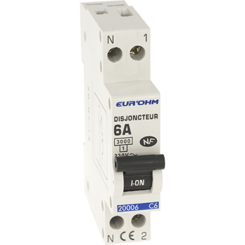  DISJ. 1P+N 6A NF,VIS H/B, 3KA 