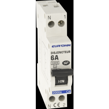  DISJ. 1P+N 6A NF,VIS H/B, 3KA 