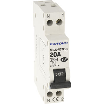  DISJ. 1P+N 20A NF,VIS H/B, 3KA 