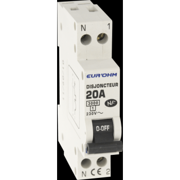  DISJ. 1P+N 20A NF,VIS H/B, 3KA 