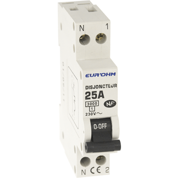  DISJ. 1P+N 25A NF,VIS H/B, 3KA 